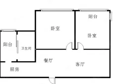 天翼景城2室2厅1卫出租|买房租房佣金全返