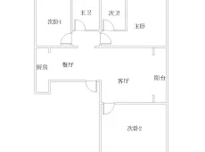 嘉鱼|皇城华府3室2厅2卫出租|买房租房佣金全返