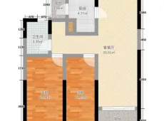 洪山|中建光谷之星1室1厅1卫出租|买房租房佣金全返