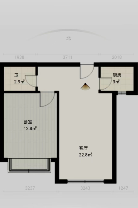 怡海国际公寓民水民电双气客卧分离拎包入住-怡海国际新城租房