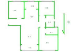 洛龙|滨河御景苑3室2厅2卫出租|买房租房佣金全返