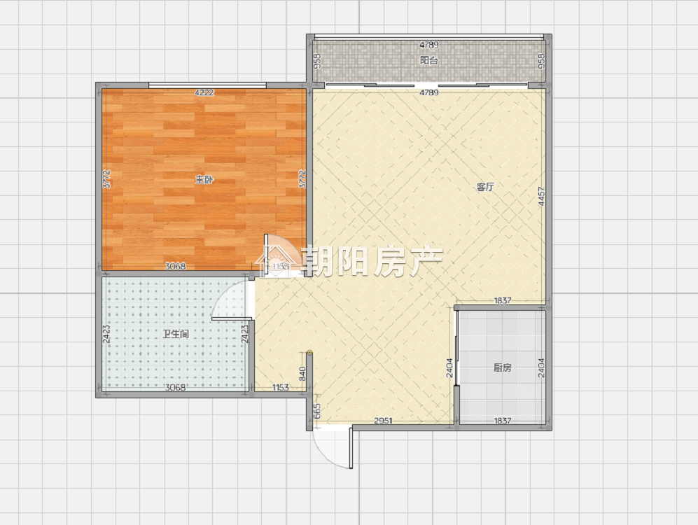 大润发旁租金1100 好看 精装一室一厅 拎包入住！-西湖天地租房