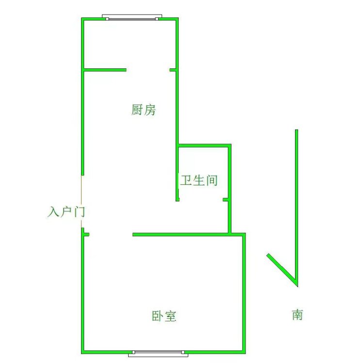 站前中天鞋城西 2楼单室 东西通透 650每月拎包住 有钥匙-中天社区租房