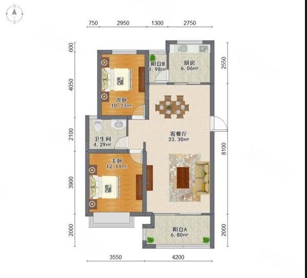 实地拍照 近新二中跨境电商 佳源东方都市精装三室家电齐全拎包-佳源东方都市租房