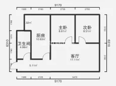 巴州|德锦苑2室2厅1卫出租|买房租房佣金全返