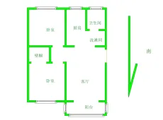 西工|竹林新村2室1厅1卫出租|买房租房佣金全返