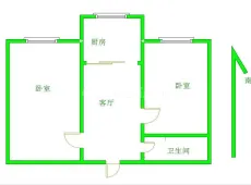 新城|电建小区2室1厅1卫出租|买房租房佣金全返