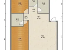 城中|桂中花苑2室2厅2卫出租|买房租房佣金全返