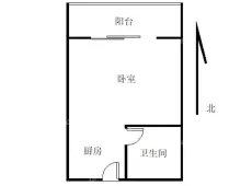 越秀|中山一路小区1室0厅1卫出租|买房租房佣金全返