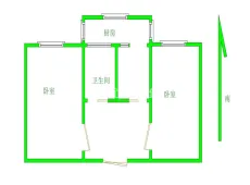 新城|电机小区2室1厅1卫出租|买房租房佣金全返