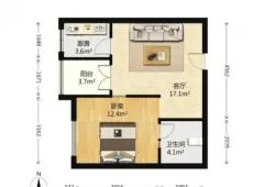 鹤城|泰平盛世1室1厅1卫出租|买房租房佣金全返