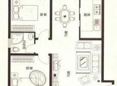 青秀|恒大苹果园2室1厅0卫出租|买房租房佣金全返