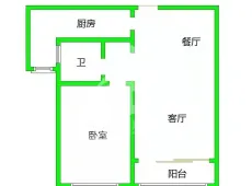 市中|颂运水庭1室2厅1卫出租|买房租房佣金全返