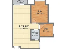 临翔|文林秋苑2室1厅1卫出租|买房租房佣金全返