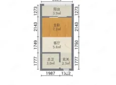 鲤城|福隆星城1室1厅1卫出租|买房租房佣金全返