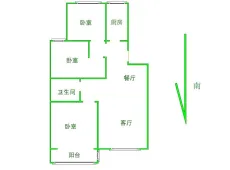 老城|中电阳光新城碧水湾3室2厅1卫出租|买房租房佣金全返