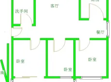 华龙|绿景花园3室2厅1卫出租|买房租房佣金全返