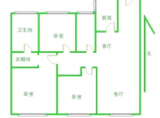 回民|富力华庭3室2厅1卫出租|买房租房佣金全返