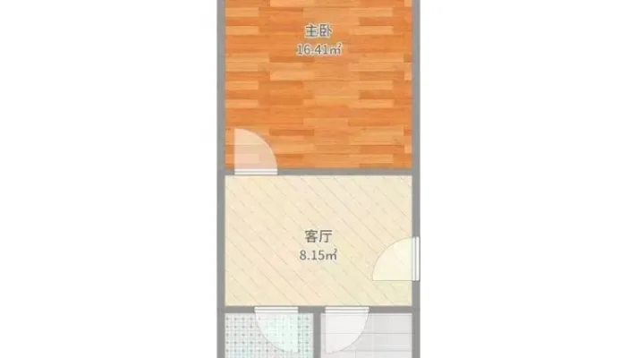 大润发电梯中层   新装修一室 年租包物业取暖！