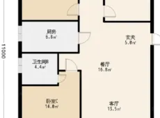 平房|建安小区2室1厅1卫出租|买房租房佣金全返