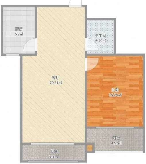 翡翠城高层单身公寓，年租15500元