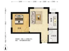 鹤城|阳光上东国际公寓1室1厅1卫出租|买房租房佣金全返