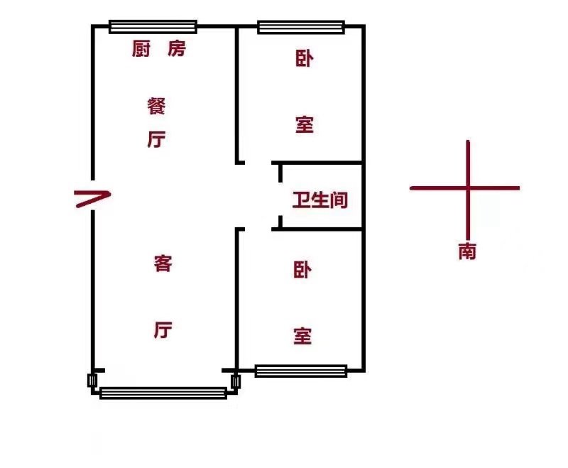 江景之都，电梯两室，114平，有空调，2200包取暖物业-江景之都租房