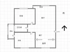 青山|景苑花园2室2厅1卫出租|买房租房佣金全返