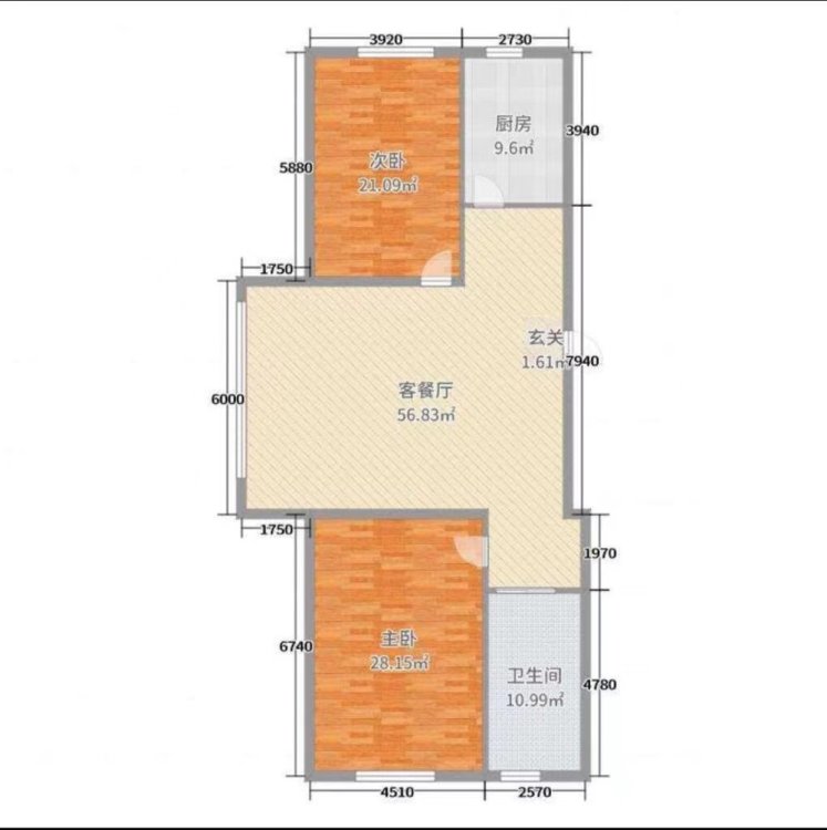 东芬建业花园 双室大客厅电梯15楼 拎包即住位置视野好-建业花园租房
