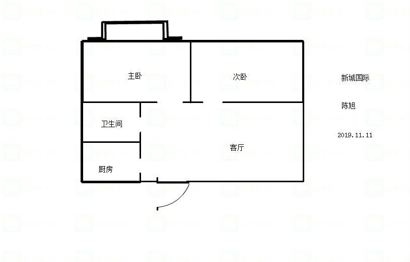稻香花园 3室2厅1卫 104平 电梯房 屋里两台空调两床-稻香花园租房