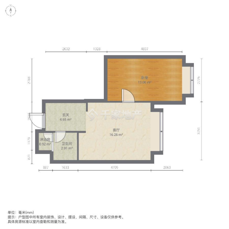 整租 可短租世纪瑞庭 1室配套齐全 南北通透 精装修-世纪瑞庭租房