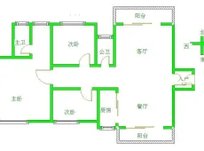 开发区|碧桂园翡翠郡3室2厅2卫出租|买房租房佣金全返