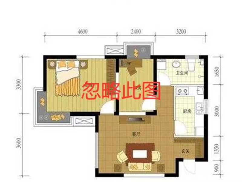 晟宝龙B区27楼，2室，年租15000元，包取暖物业电梯-晟宝龙广场租房