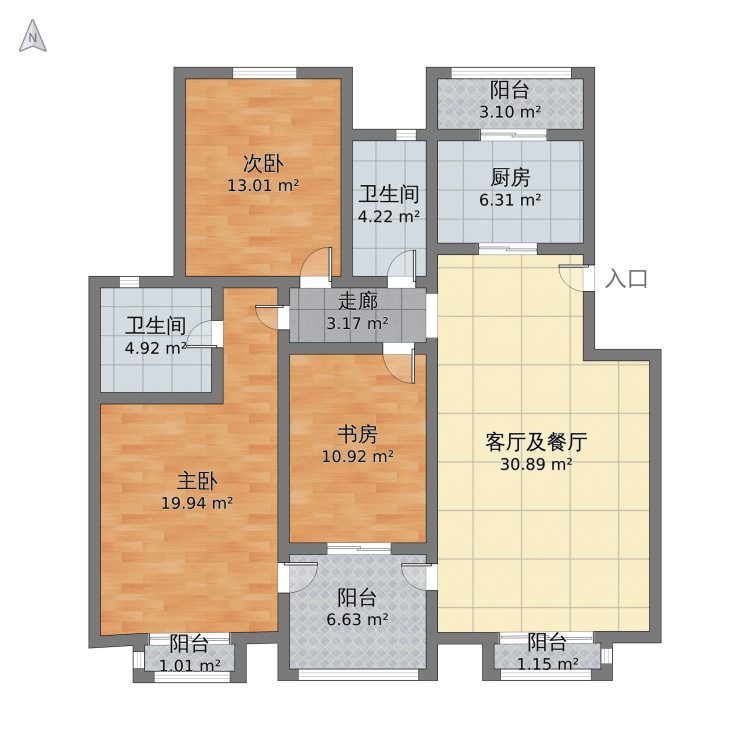 阳光新城 108平米 3居室 带家具家电 1700一个月3楼-阳光新城租房