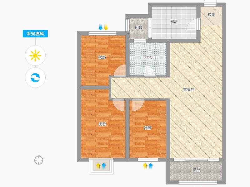 鼎城国际 108平米 3居室 带家具家电 拎包入住-鼎城国际租房