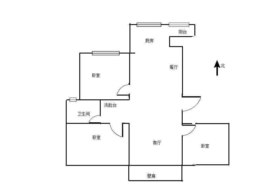 凤台中学对面 步梯三居 低楼层简装有钥匙 随时住-凤台小区租房