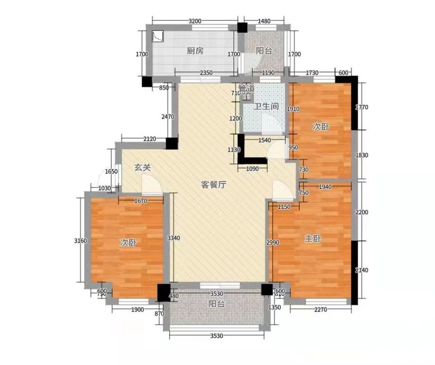 远洲玫瑰园多层3楼3室两厅出租-远洲玫瑰园租房