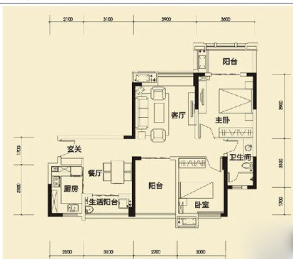 嘉禾广场两居室精装修，可以随时看房，家具家电齐全-嘉和广场二手房价