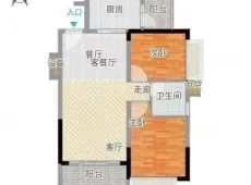 中建东湖锦城2室1厅1卫出租|买房租房佣金全返