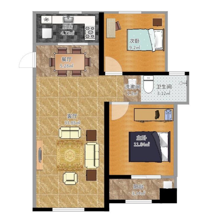 可季度付款真实图片龙新小区蓝楼2室2厅90平拎包入住有空调-龙新小区租房