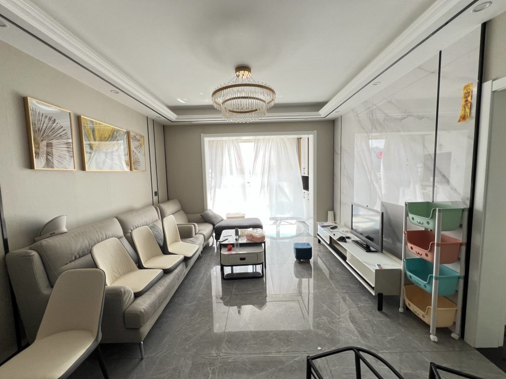 福海公寓全新精装117平米三房 拎包入住 带地下字母车位-福海上苑租房