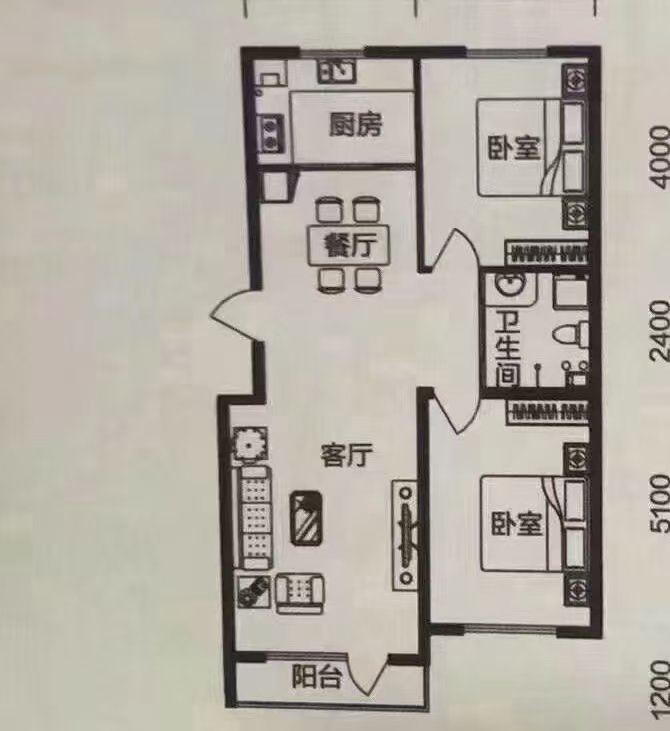 左岸智慧城9楼2室1厅1卫76平精装修年租1.3万家具家电全-左岸智慧城二手房价