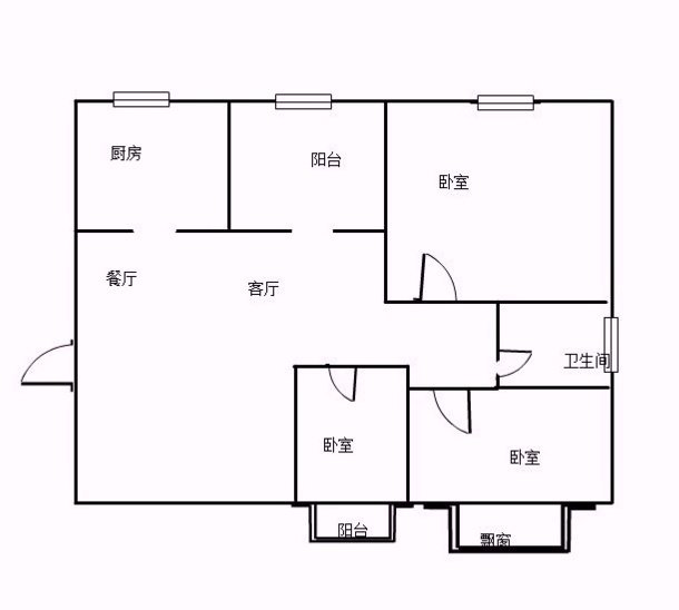 上海城精装三室 房子干净 拎包入住 家具家电齐全-上海城租房