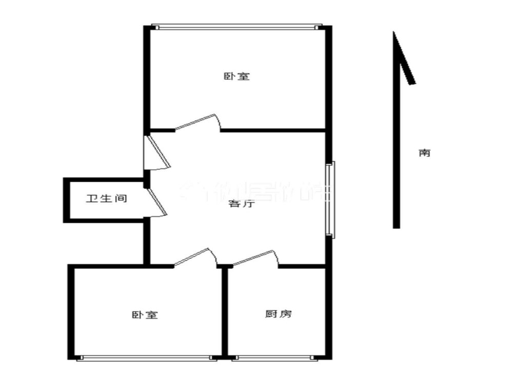 整租1200 展东路 世通小区步梯2楼 两居室-世通小区租房