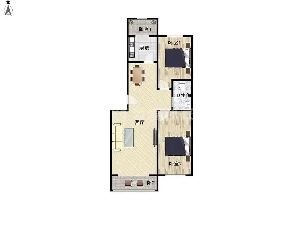 泰康小区精装修两室 ，特点通风采光好，楼层低周边生活配套成熟-泰康小区二手房价