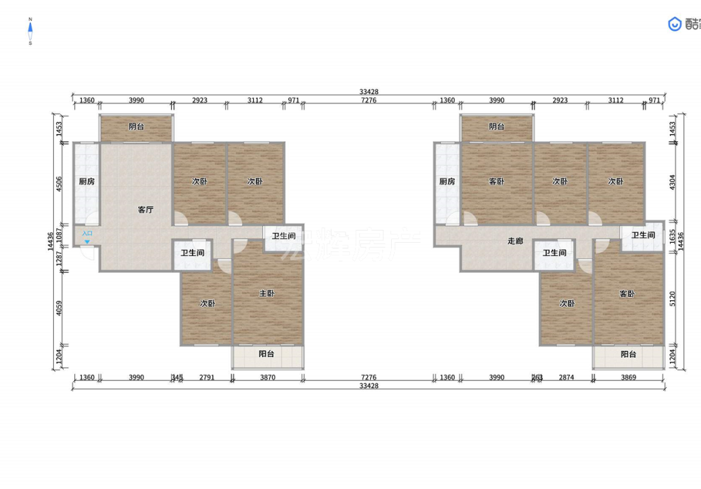 和泰馨和园上下两层共333平方 商住两用可以半公9个卧室-和泰馨和园二手房价