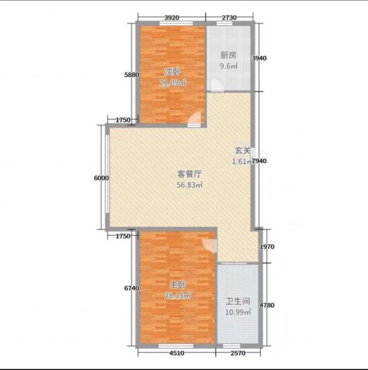 二院附近挨着长江购物 大单室精装二楼 家具家电齐全拎包住-工字楼小区二手房价