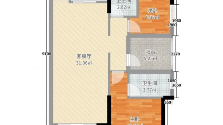 民安广场电梯两房精装 大信商圈中心位置 生活方便