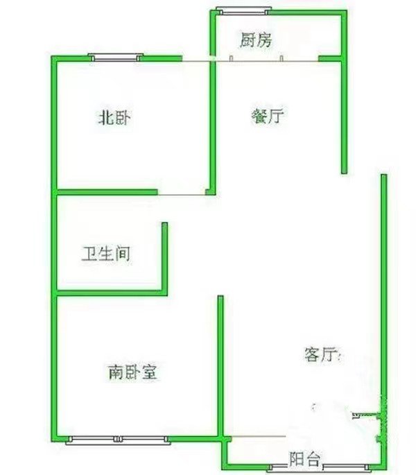 二院活力城重庆路附近70平两室一厅精装修2000可以押一付一-西四小区二手房价