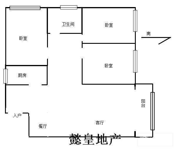 南昌路 顺驰城 精装三室 首！次出租 位置 看房有钥匙-顺驰城租房